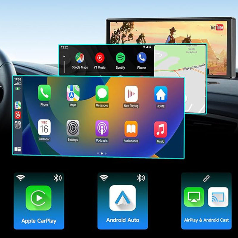 10.26" Touch Car GPS with Dual HD Recording & Split View 3
