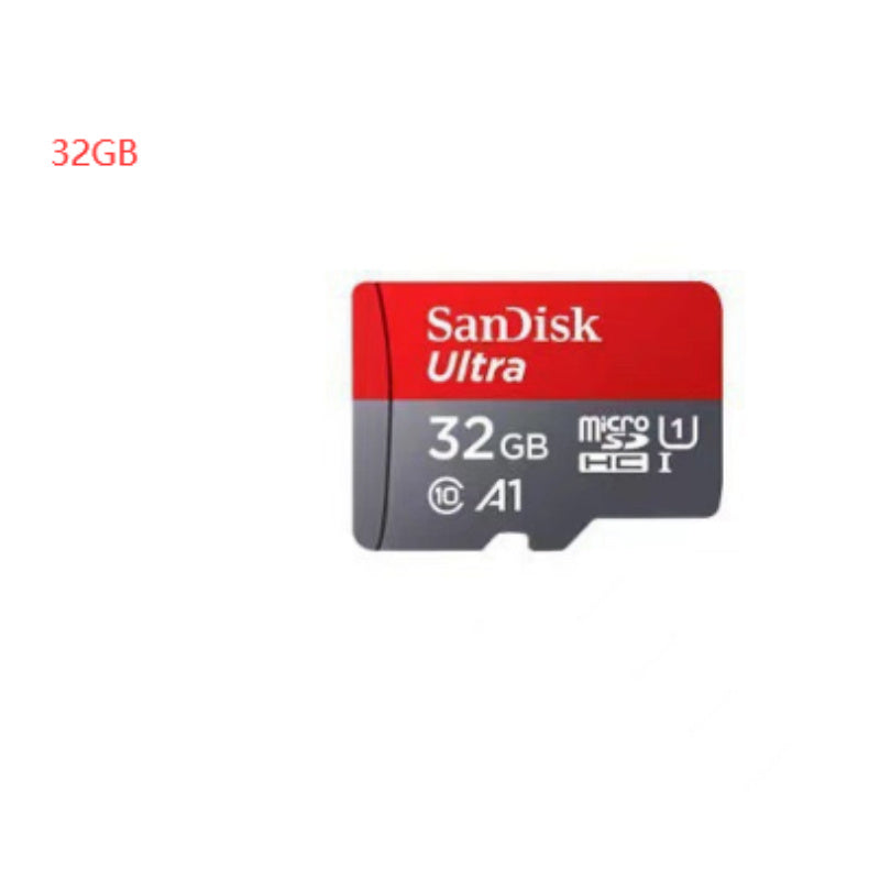 SanDisk Ultra 32GB microSDHC card on a white background